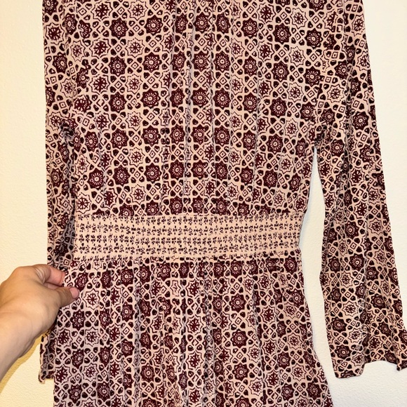 Faherty Dakota Dress - Sunrise Azulejos Mixed Print Women xS Worn Once Excellent - Picture 6 of 6